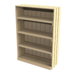 1400 Wall unit with 3 shelves