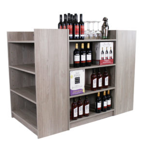 Melamine Gondola Wine Display