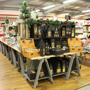 rustic crate display
