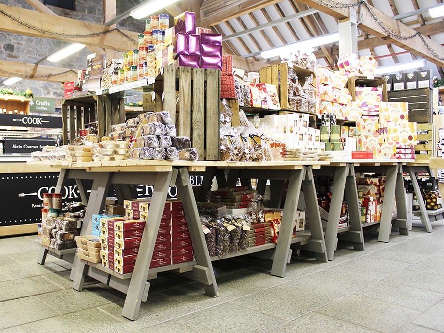 Trestle and crate display