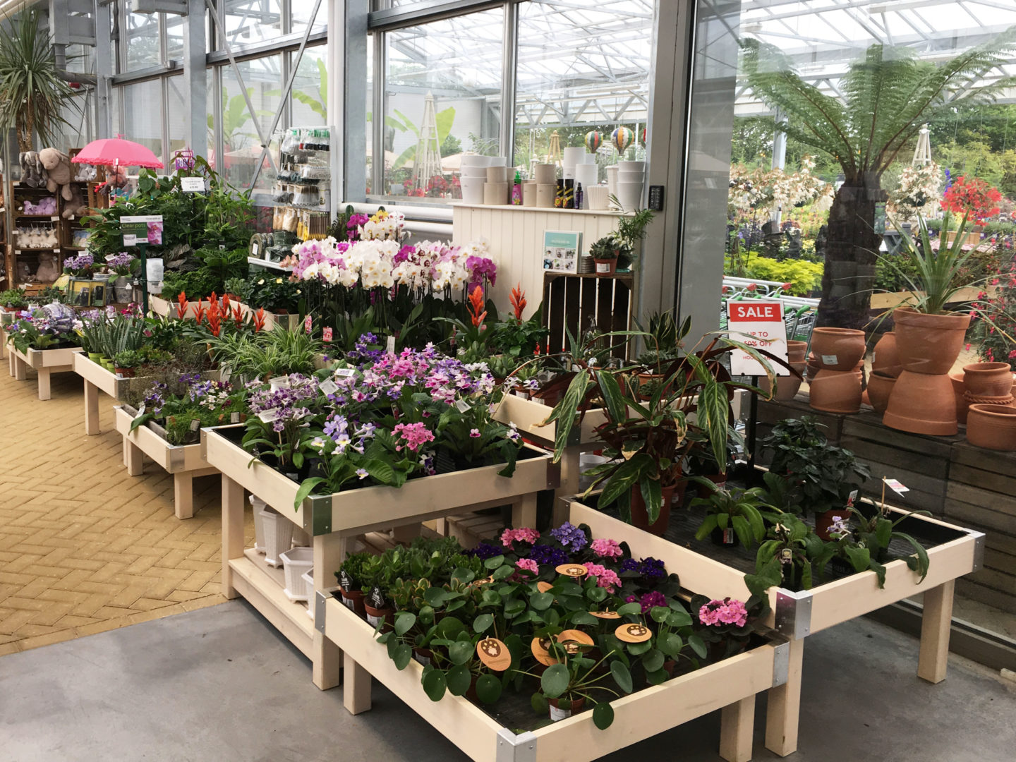 Houseplant Display tables for Rosebourne