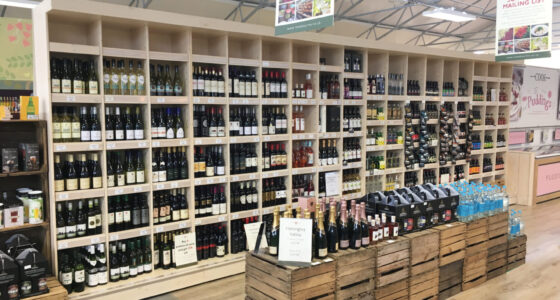 Wine Display Wall Unit at Rosebourne Wine Display Wall Unit at Rosebourne