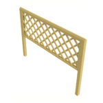Straight Trellis with Diamond Batten