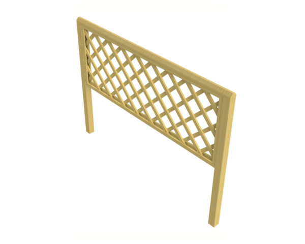 Straight Trellis with Diamond Batten Straight Trellis with Diamond Batten