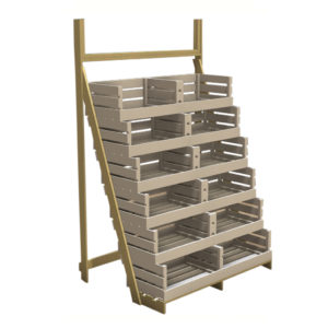 Stepped Crate Display
