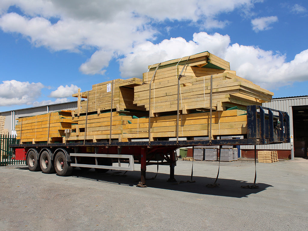 Lorry Load of Timber Frame Panels Lorry Load of Timber Frame Panels