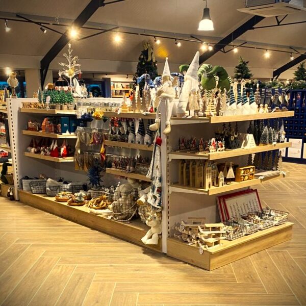 Custom Retail Shelving at Leonardslee Gardens by Stagecraft Display Ltd Custom Retail Shelving at Leonardslee Gardens by Stagecraft Display Ltd