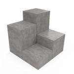 Premium Display plinths and pedestals set with storage and removable tops by stagecraft display