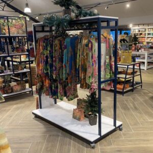 Mobile FSDU (Free Standing Clothing Display Unit) by stagecraft display ltd