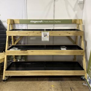 Three-Tier display stand with removable Flood trays